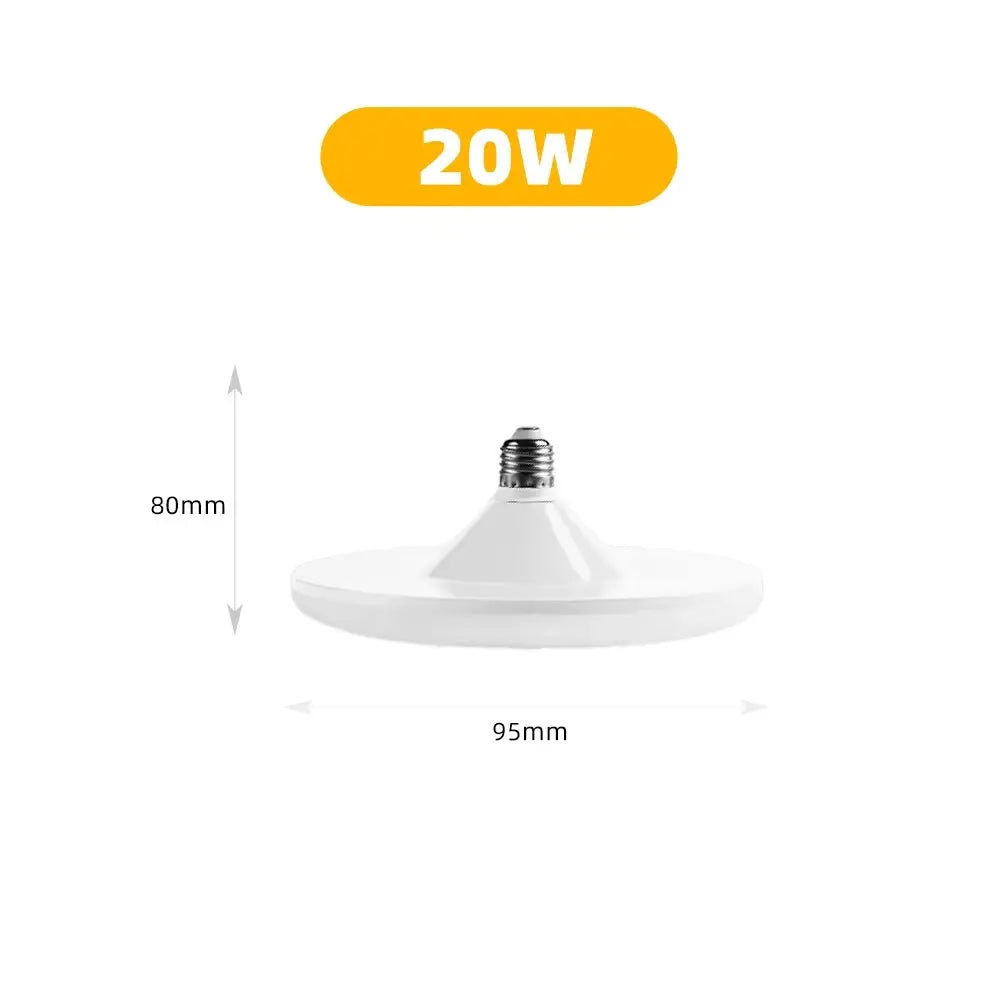 LED Bulb 220v E27 Base Household Energy Saving Lamp 20W 30W 40W 60W 100W Indoor Lighting Flying Saucer Light Ampoule E27 Lighting Depot