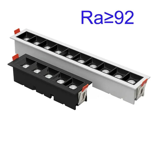 new LED line Downlight Recessed Rectangle Grille Ceiling Lamp 10W 20W 30W AC85~265V LED Spot Light For Home Shop Decor Living The Lighting Depot