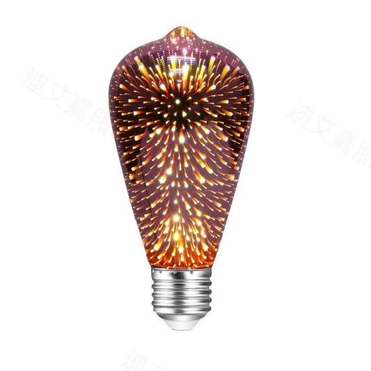 Edison LED Light Bulb 3D ST64 85-265V 4W-8W Colorful Decoration, Retro Lamp Vintage Yellow Red Green Christmas Night Light Lighting Depot