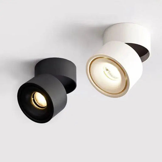 Foldable 360-degree rotating surface mounted LED downlight ceiling light AC85-265V 5W 7W 10W 12W LED ceiling spotlight dimming Lighting Depot