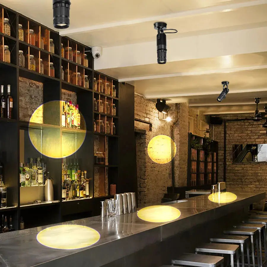 Adjustable Focus COB Led Downlight Surface Mounted 15W 20W LED Ceiling Spotlight For  Background Bar Restaurant Museum Decor Lighting Depot