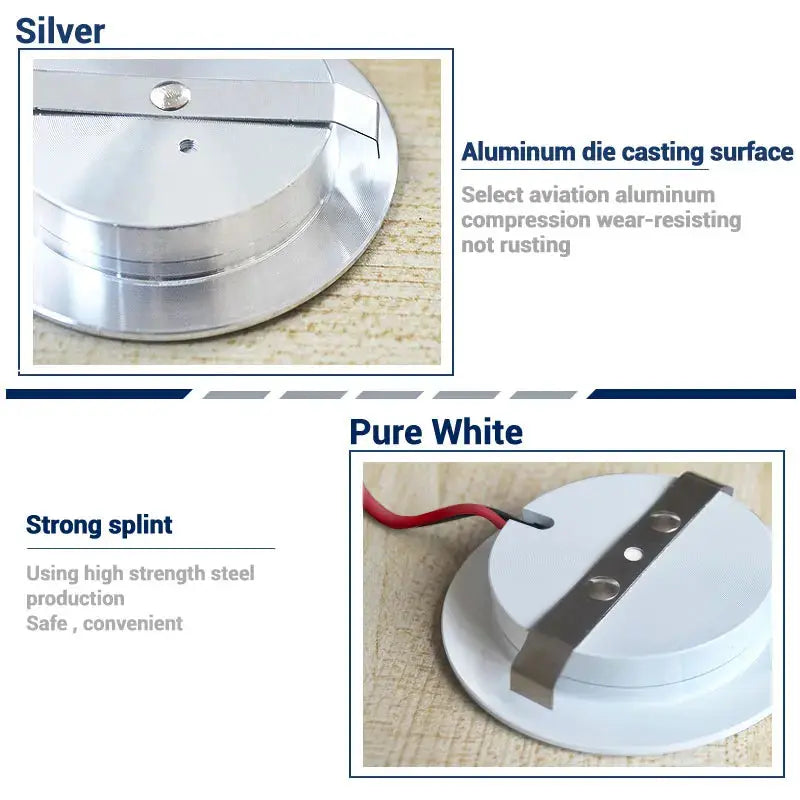 LED Spotlight Ultra-thin 14mm 3W 5W 7W 12V 2inch Recessed Ceiling Lamp D55mm House Hotel Living Room Mini Downlight Lighting Depot