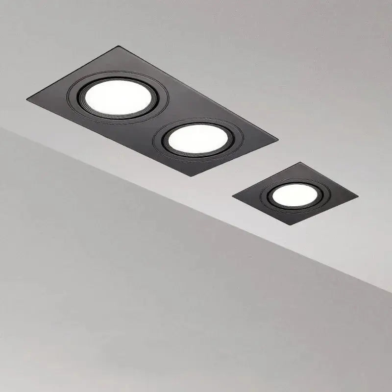 Recessed Double LED Dimmable Downlight COB 7w 12w 15W 30W Spot Decoration Room Ceiling Lamp AC 220V LED Panel Lights Hotel Room Lighting Depot