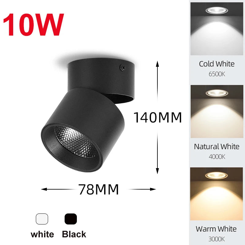 Led Downlight 25W 30W  spot led light Surface Mounted Ceiling Lamp Kitchen Lamp Indoor Lighting Fixture for Living Room Bathroom Lighting Depot