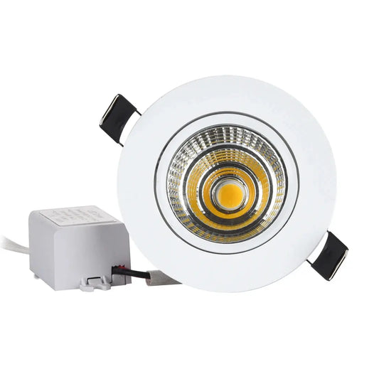 12V 3W COB Spot LED Downlight for Cabinet Ceiling Lighting 270-330lm Aluminum Cut Out Hole 68-75mm Lighting Depot