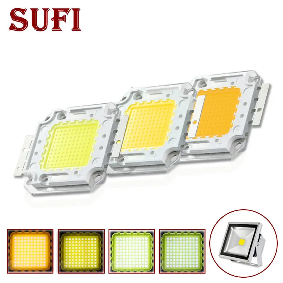 COB LED Light Beads 12V 36V LED Chip 20W 30W 50W 100W Bulb Lamp White/Warm White Cool White for DIY Spotlight Square Floodlight Lighting Depot