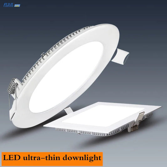1pcs  LED Panel Light 3W 6W 9W 12W  15W 18W 25W Recessed Ceiling LED Downlight Indoor Spot Light AC110V 220V Driver Incl Lighting Depot