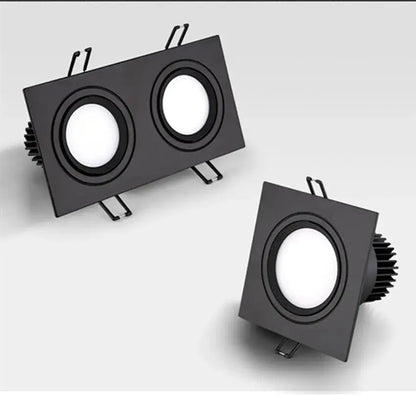 Recessed Double LED Dimmable Downlight COB 7w 9w 12W 24W LED Spot light decoration Ceiling Lamp AC 110V 220V The Lighting Depot