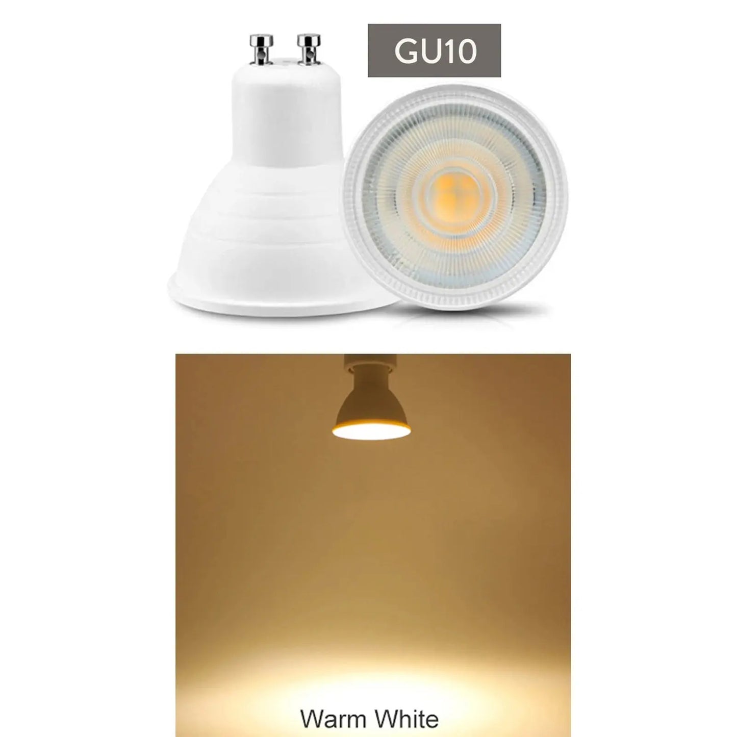 5X GU10 MR16 GU5.3 Dimmable LED Spotlight 7W 220V 110V COB Light Bulb Super Bright Table Lamp Downlight Cool White Warm White The Lighting Depot