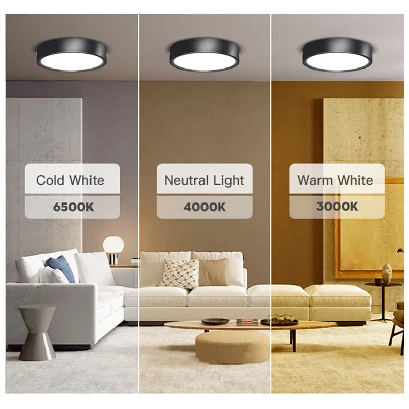 LED Spot Downlight Led Ceiling Light 10/15/25W Surface Mounted Downlights Thin Foldable Spotlight for Living Room Spots Ceiling Lighting Depot