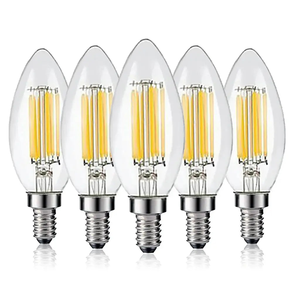 C35 6W Dimmable Led Bulb E12 E14 Filament Candle Light Bulb 2700k 6000k Cold Warm White Edison Retro Candelabra Antique Led Lamp The Lighting Depot