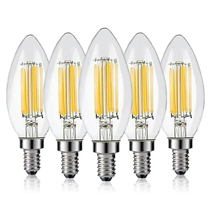C35 6W Dimmable Led Bulb E12 E14 Filament Candle Light Bulb 2700k 6000k Cold Warm White Edison Retro Candelabra Antique Led Lamp The Lighting Depot