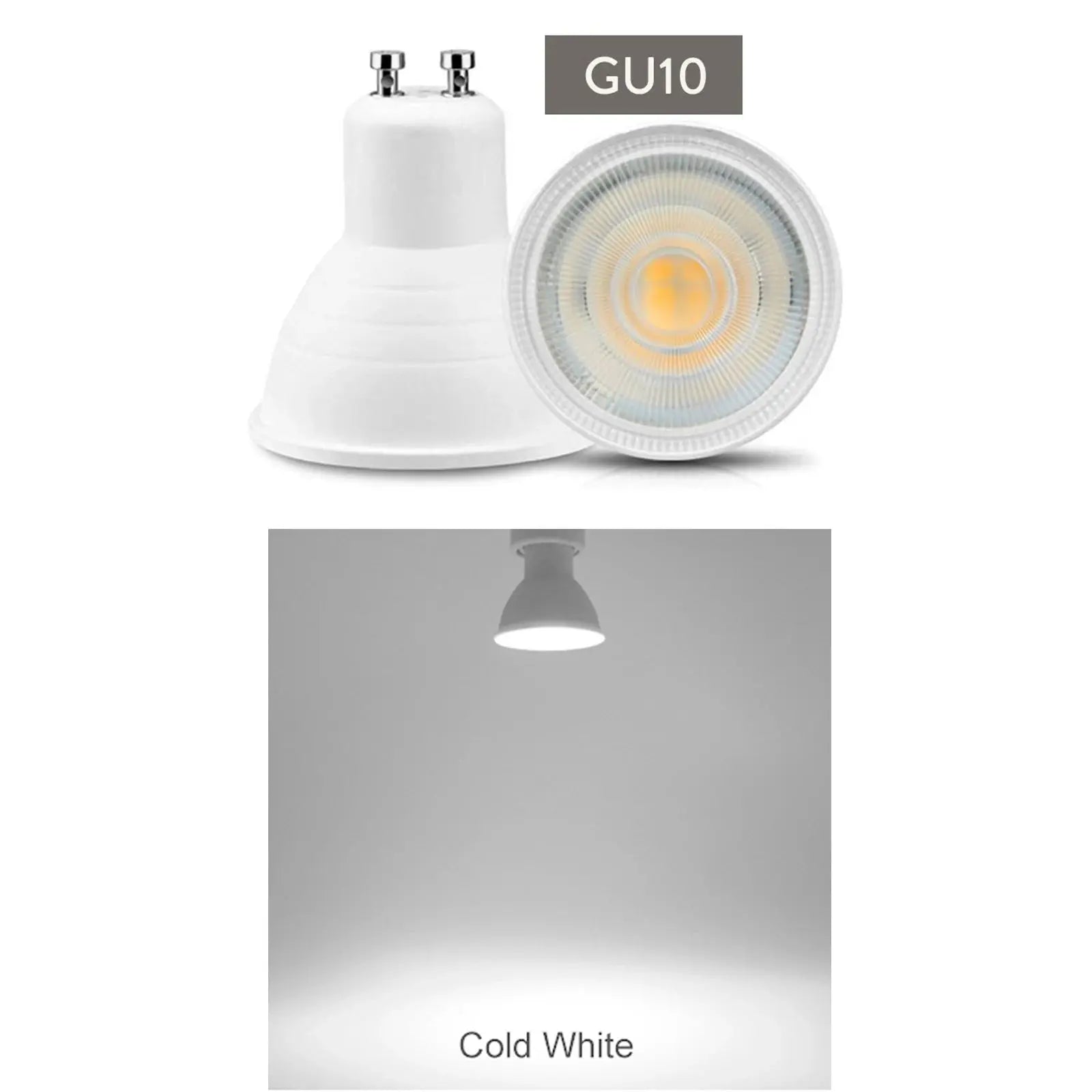 5X GU10 MR16 GU5.3 Dimmable LED Spotlight 7W 220V 110V COB Light Bulb Super Bright Table Lamp Downlight Cool White Warm White The Lighting Depot