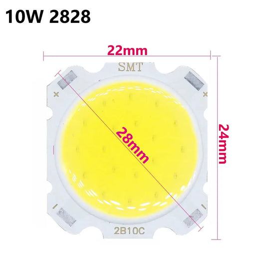 10pcs a lot 3W/5W/7W/10W High Power LED COB Light Beads 24MM LED lamp Bead LED Bulb Chip Spot Light Downlight Diode Lamps White Lighting Depot