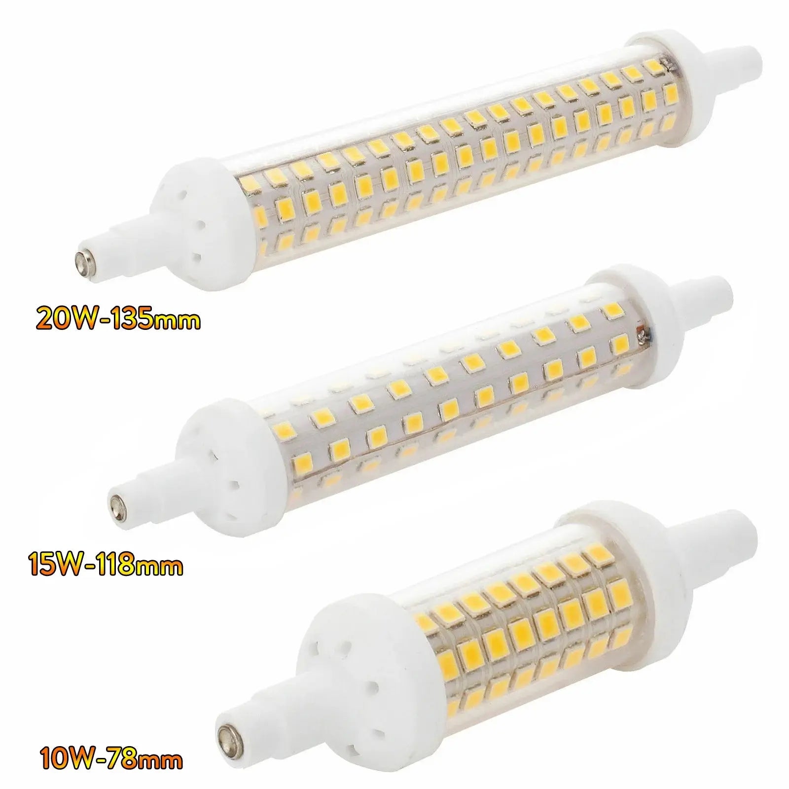 10w 15w 20w  R7S Floodlight LED Lamps SMD 2835 78mm 118mm 135mm Dimmable LED Light Bulb 220V Energy Saving Replace Halogen Light The Lighting Depot