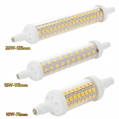 10w 15w 20w  R7S Floodlight LED Lamps SMD 2835 78mm 118mm 135mm Dimmable LED Light Bulb 220V Energy Saving Replace Halogen Light The Lighting Depot