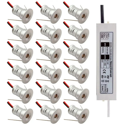 LED Mini Spot Light Recessed Ceiling Downlight DC12V 1W Spotlight 15mm Bedroom Kitchen Spot Light Staircase Cabinet Lights The Lighting Depot