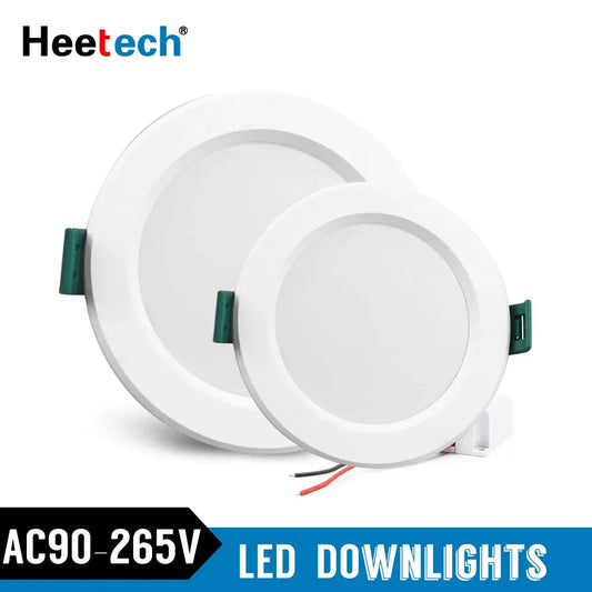 LED Downlight 5W 9W 15W 18W Round Recessed Lamp 110V 220V 230V 240V Led Light Ceiling Bedroom Kitchen Indoor LED Spot Lighting Lighting Depot