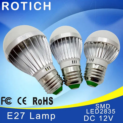 E27 E14 LED Bulb Lights DC 12V smd 2835chip lampada luz E27 lamp 3W 6W 9W 12W 15W 18W spot bulb Led Light Bulbs Lighting Depot