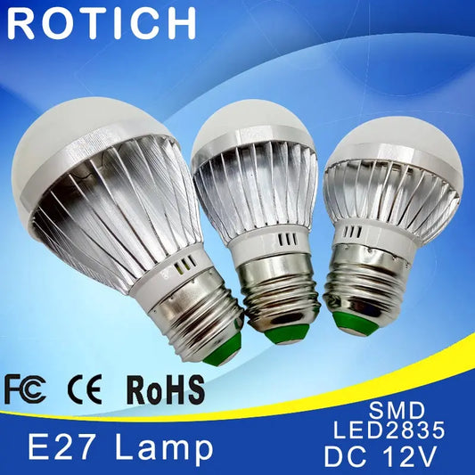 E27 E14 LED Bulb Lights DC 12V smd 2835chip lampada luz E27 lamp 3W 6W 9W 12W 15W 18W spot bulb Led Light Bulbs Lighting Depot