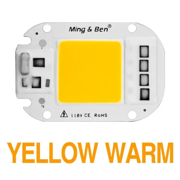 LED COB Lamp Chip 20W 30W 50W AC 110V 220V Smart IC LED Beads For DIY LED Grow Floodlight Bulb Day White Cold White Warm White Lighting Depot