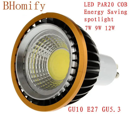 LED spot COB Spotlights PAR20 Bulb 220V 110V dimmable GU10 GU5.3 E27 7W 9W 12W bulb LED  Lamps Warm/Pure/Cold White Spot light Lighting Depot