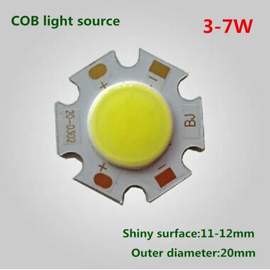 10PCS COB 3W 5W 7W 10W led cob chip 240-1200lm Side 11-20MM Chip On Board Spot Lights bulb spotlight Downlight  LED COB LIGHTING Lighting Depot