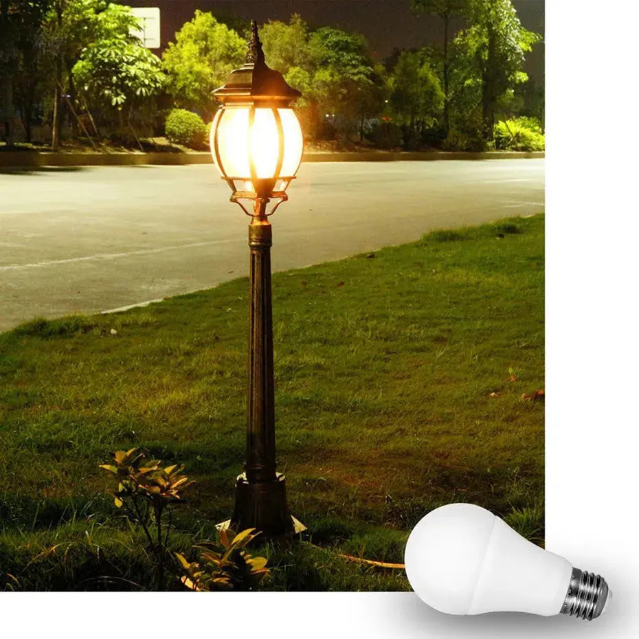 LED Sensor Bulb E27 9W 12W 15W Dusk to Dawn Smart Lamp Bulb AC85V-265V Day Night Light Auto On/Off For Stair Hallway Pathway Lighting Depot