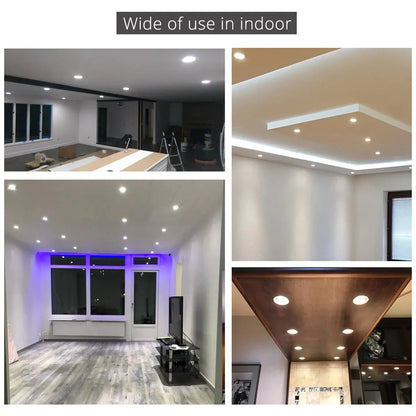 12V 3W COB Spot LED Downlight for Cabinet Ceiling Lighting 270-330lm Aluminum Cut Out Hole 68-75mm Lighting Depot