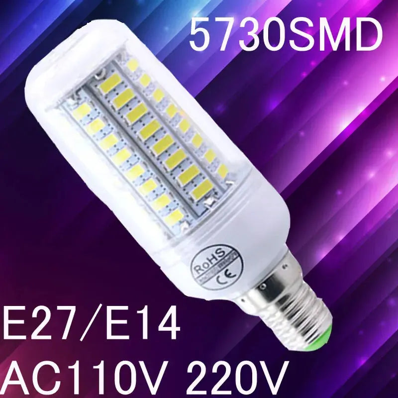 LED Bulb SMD5730 E27 E26 E14 LEDs Lamp Bombillas Lampara  220V 110V Spotlight Corn LED Lights for home living room light Lighting Depot