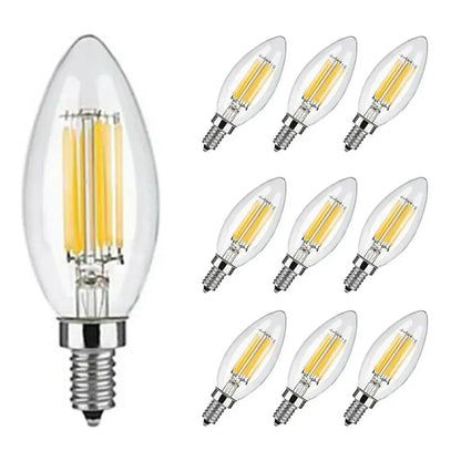 C35 6W Dimmable Led Bulb E12 E14 Filament Candle Light Bulb 2700k 6000k Cold Warm White Edison Retro Candelabra Antique Led Lamp The Lighting Depot