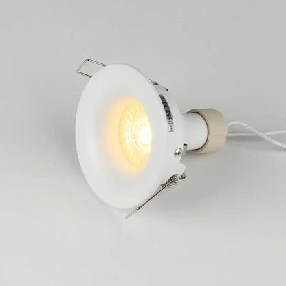 Recessed Waterproof IP65 Ceiling Downlights Round White Frame GU10 MR16 Lamp Base Holder Bathroom Spot Lighting Fitting Fixture The Lighting Depot