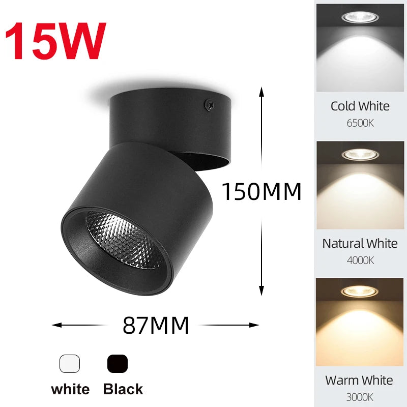 Led Downlight 25W 30W  spot led light Surface Mounted Ceiling Lamp Kitchen Lamp Indoor Lighting Fixture for Living Room Bathroom Lighting Depot