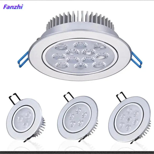 Round Dimmable Downlights 3W 5W 7W 9W 12W LED Ceiling lamp recessed COB Spot lights ac85-265V The Lighting Depot