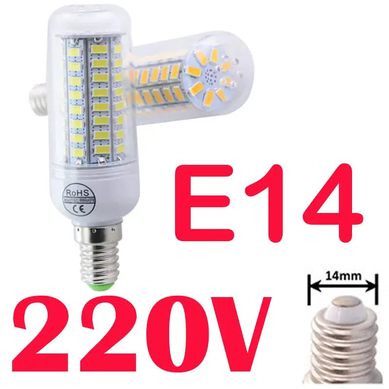 LED Bulb SMD5730 E27 E26 E14 LEDs Lamp Bombillas Lampara  220V 110V Spotlight Corn LED Lights for home living room light Lighting Depot