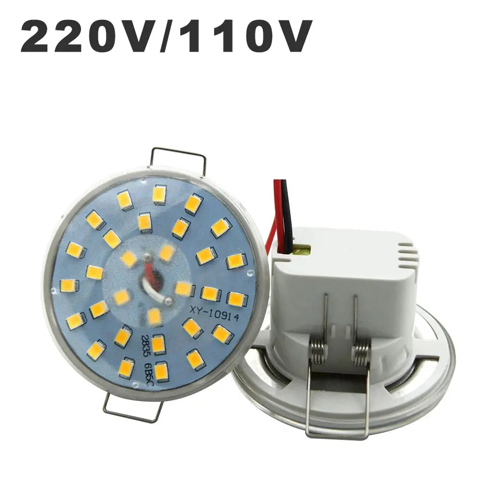 220V 110V LED Downlight Lamp Integrated Light Cup 3W 5W 6W LED Ampoule SpotLight Round Ceiling Recessed Umbrella LED Corn Bulb The Lighting Depot