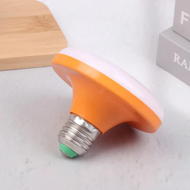 LED Bulb 220V E27 Base Household Energy Saving Lamp 12W Indoor Lighting Flying Saucer Light Ceiling Lamp Garage UFO Lamp Lighting Depot