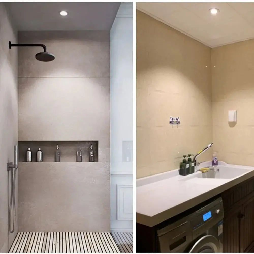 LED Downlight IP65 Waterproof Recessed Ceiling Spot Lamp for Kitchen Bathroom Shower Room Lighting Spotlights AC220V 110V The Lighting Depot