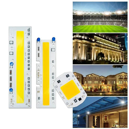 Led Lamp Chip AC 110V 220V COB Beads 30W 50W 70W 100W 150W Lampada Input DIY No Driver LED Bulb Flood Light Spotlight Lighting Depot