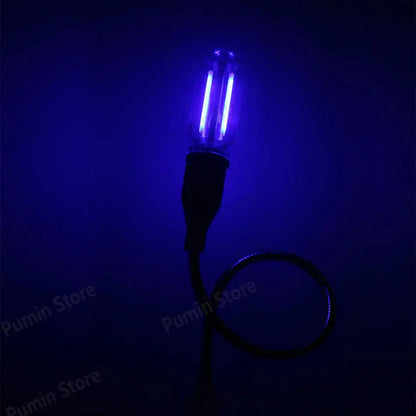 LED Night Light A set of Light Bulbs USB Bendable Night Light USB Metal Hose And Night Light Bulb Purple Pink Blue Green Lighting Depot