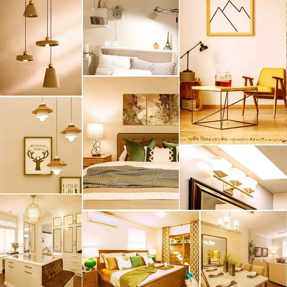 6pcs E26 E12 LED Bulb 20W 18W 15W 12W 9W 6W 3W Lampada LED Light AC 110V Bombilla Lighting Cold/Warm White Lamp For Home Lighting Depot