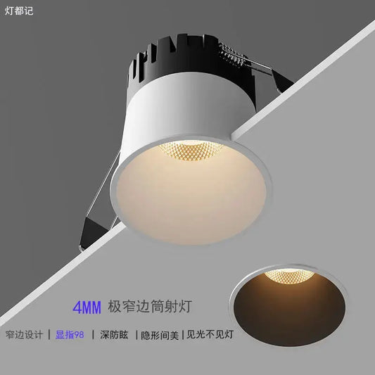 2PCS Mini Anti-glare LED COB Spotlight  5W 7W 10W 12W 15W Dimmable LED Downlight 18W 110V 220V Ceiling lamp For Indoor lighting Lighting Depot