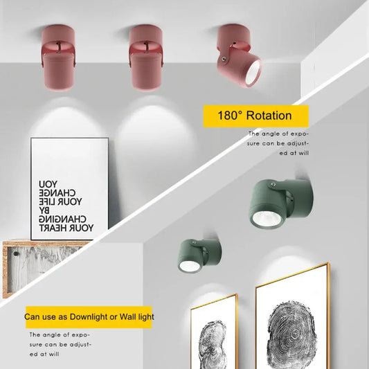 COB LED Downlight Surface Mounted Dimmable Ceiling Lamp 180° Rotation 7W 10W 15W 20W AC85~260V Spot Light Indoor Lighting The Lighting Depot