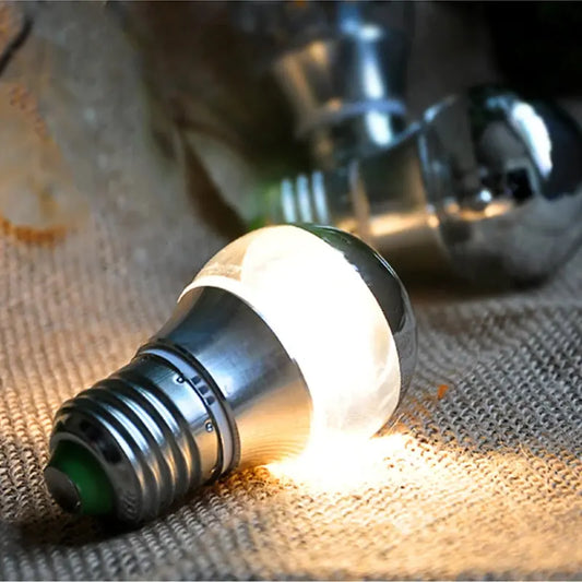 Retro LED Filament Light Bulb, E27, E14 Globe Lamp, Mirror, 5W, 7W, AC 110V, 220V, Cold Warm White, Indoor Decorative Lighting Lighting Depot
