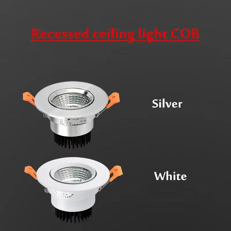 10pcs Dimmable LED COB Downlight 5W 7W 9W 12W 15W 20W Recessed Ceiling Lamp AC110V 220V Downlight Spot Light Home Decor The Lighting Depot