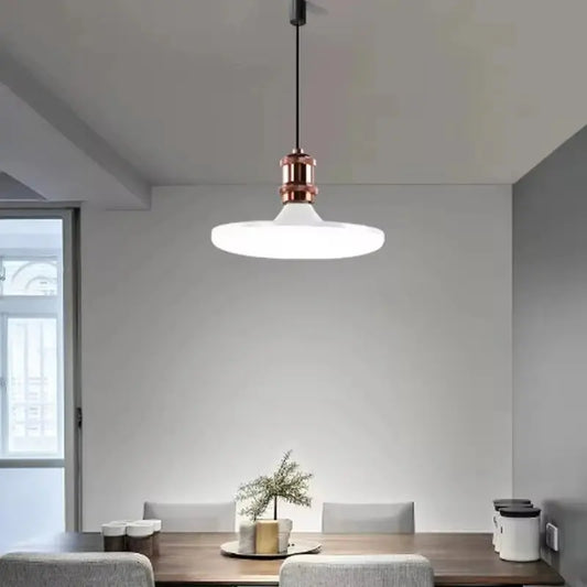 LED Bulb AC 220v E27 Base Household Energy Saving Lamp 15W Indoor Lighting Flying Saucer Light 6500k Ceiling Lamp Garage Light Lighting Depot