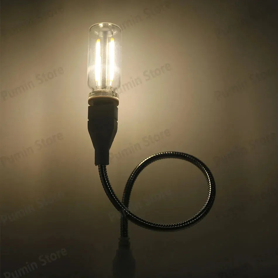 LED Night Light A set of Light Bulbs USB Bendable Night Light USB Metal Hose And Night Light Bulb Purple Pink Blue Green Lighting Depot