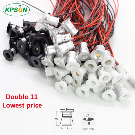 Mini LED Spotlight 1W 12V Small Spot Bulb Light Recessed Ceiling Stairs Walkways Courtyards Cabinet Corridor Ambient Down Light The Lighting Depot