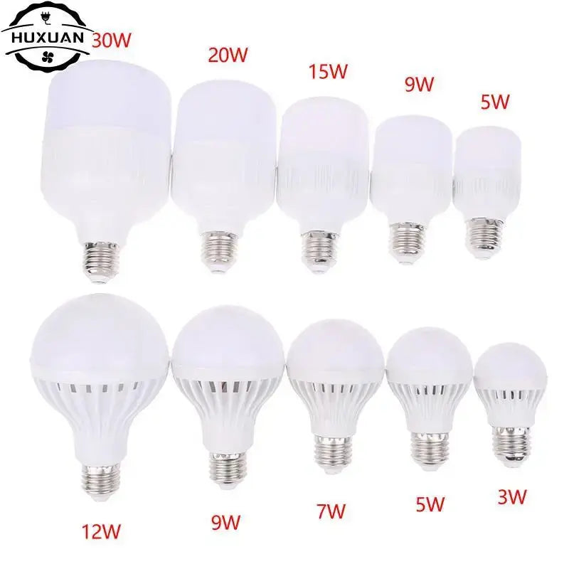 LED Bulb E27 Lamps DC 12V LED Light 3W 5W 7W 9W 12W 15W 20W 30W Real Power Light Bulbs Spotlight Lampada LED Bombillas Lamp Lighting Depot
