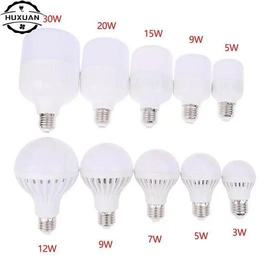 LED Bulb E27 Lamps DC 12V LED Light 3W 5W 7W 9W 12W 15W 20W 30W Real Power Light Bulbs Spotlight Lampada LED Bombillas Lamp Lighting Depot